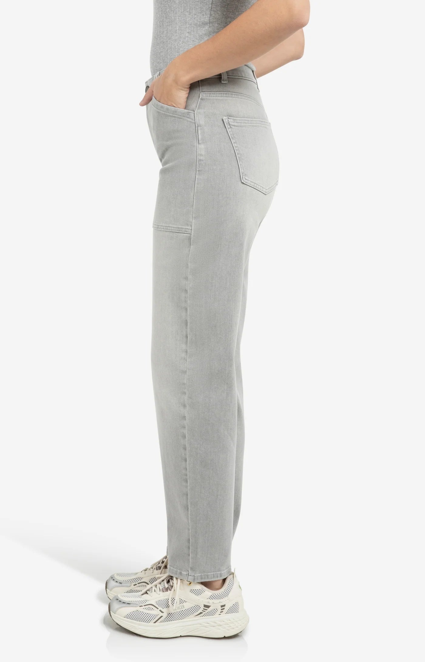 YAYA Cargojeans mit weitem Bein Grey
