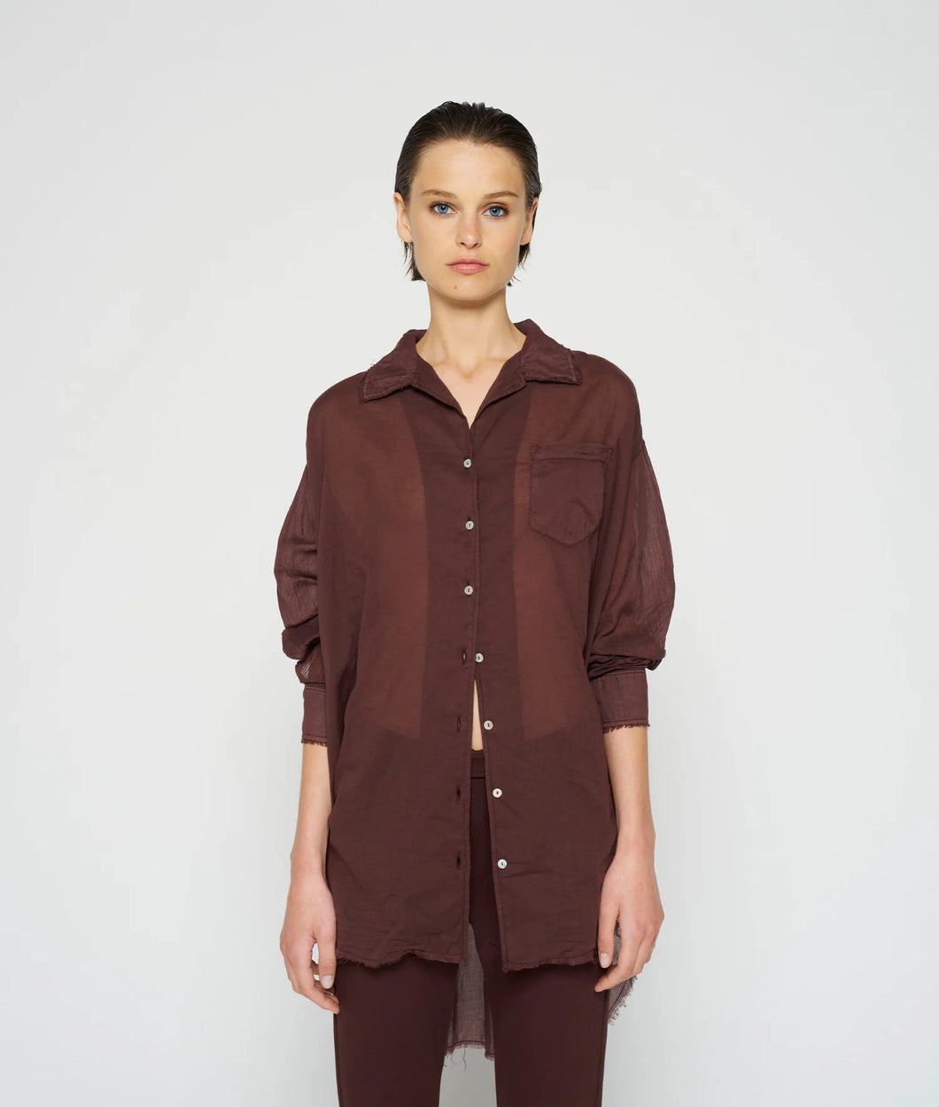 10 DAYS AMSTERDAM Boxy Bluse Voile
