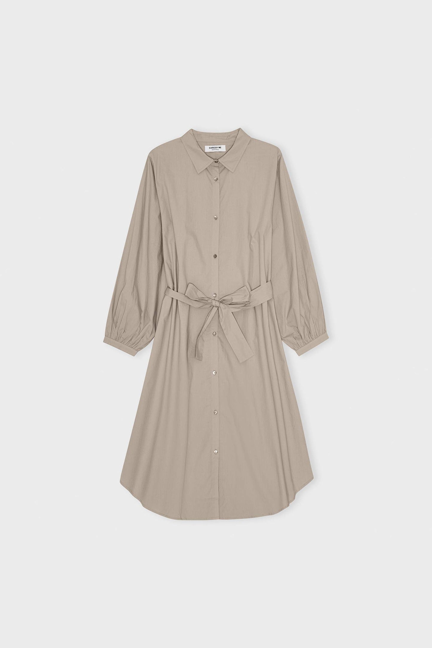 CARE BY ME Laura Loose Shirt Dress Sand