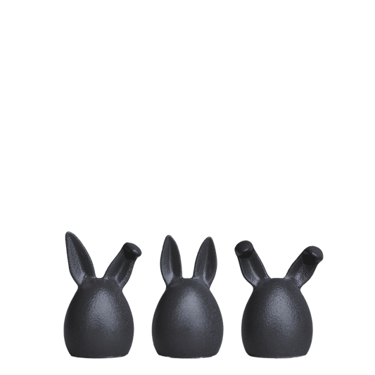 DBKD Triplets Cast Iron - Kleine Hasen im 3-er Set