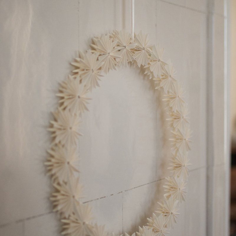 DBKD Paper Flake Wreath