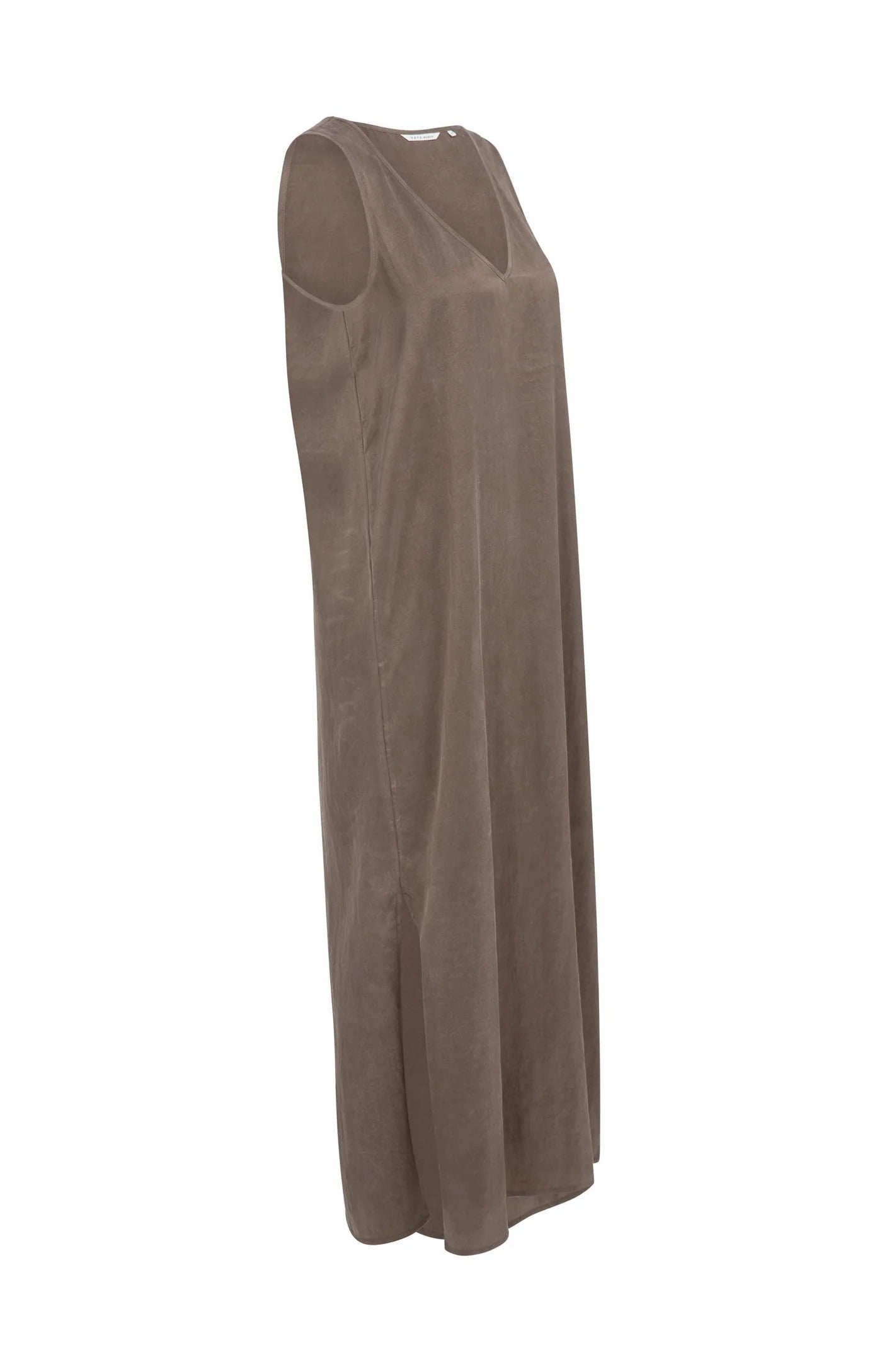 YAYA Kleid in Knitteroptik - Washed Brown