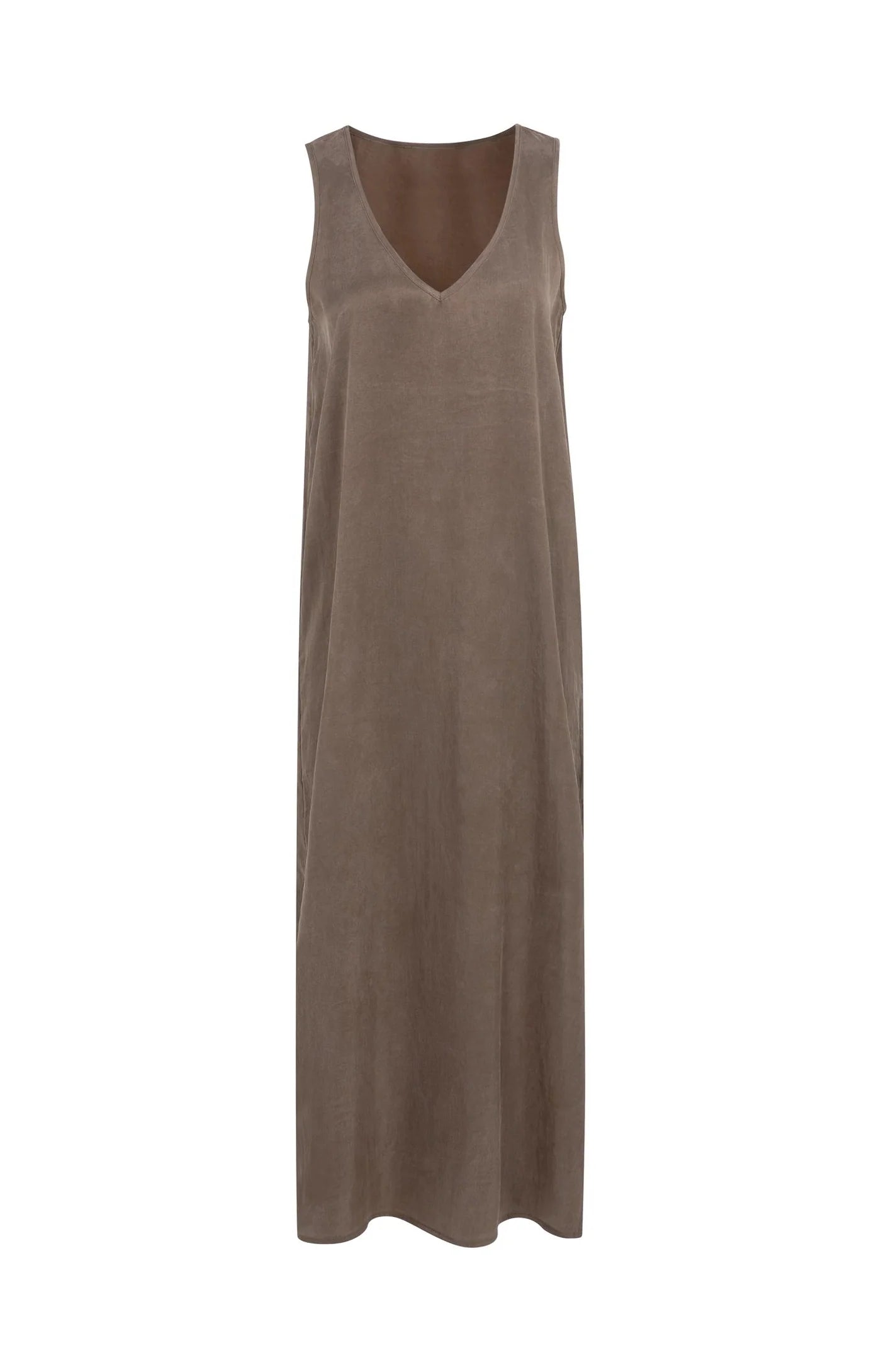 YAYA Kleid in Knitteroptik - Washed Brown