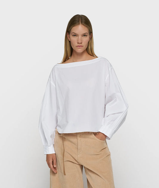 10DAYS AMSTERDAM Boatneck Blouse Poplin