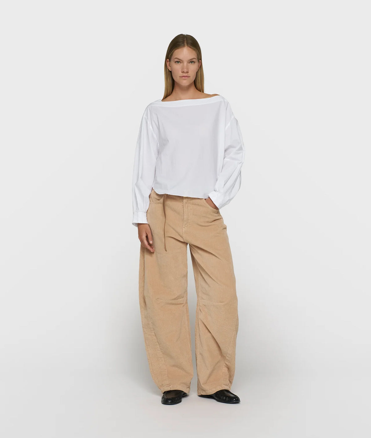 10DAYS AMSTERDAM Boatneck Blouse Poplin