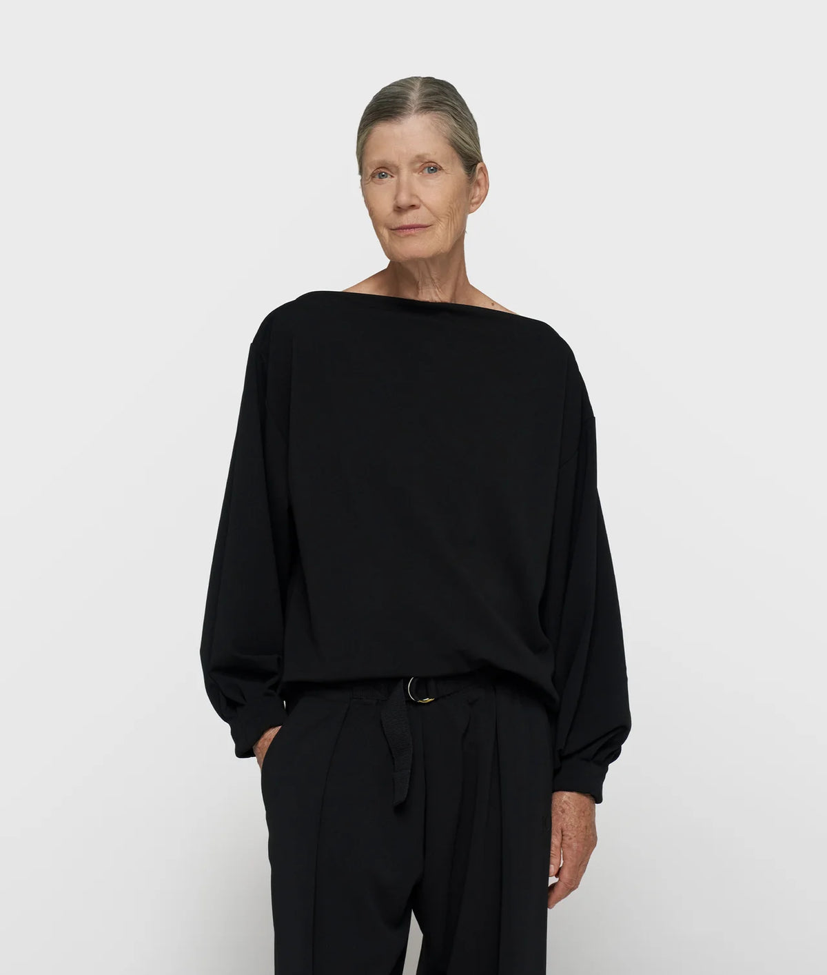 10DAYS AMSTERDAM Boatneck Blouse Crepe