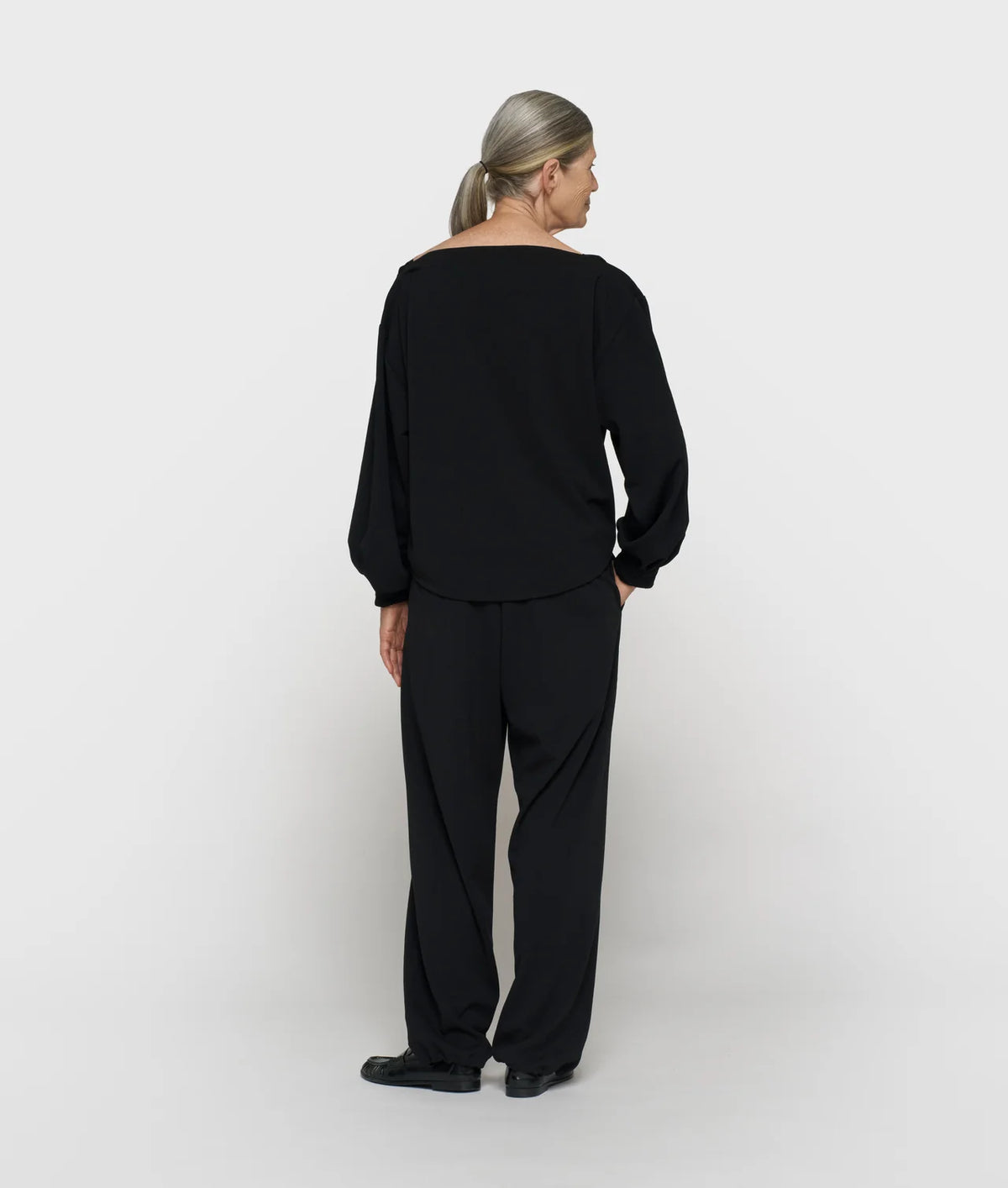 10DAYS AMSTERDAM Boatneck Blouse Crepe