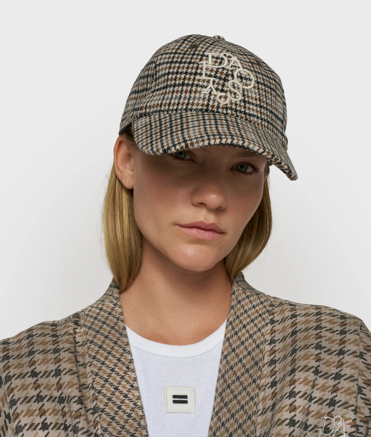 10DAYS AMSTERDAM Wool Blend Check Cup