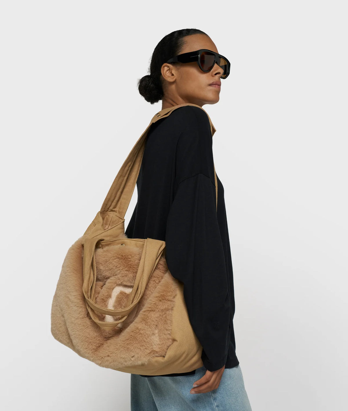 10DAYS AMSTERDAM Fluffy Shopper Grey Mango
