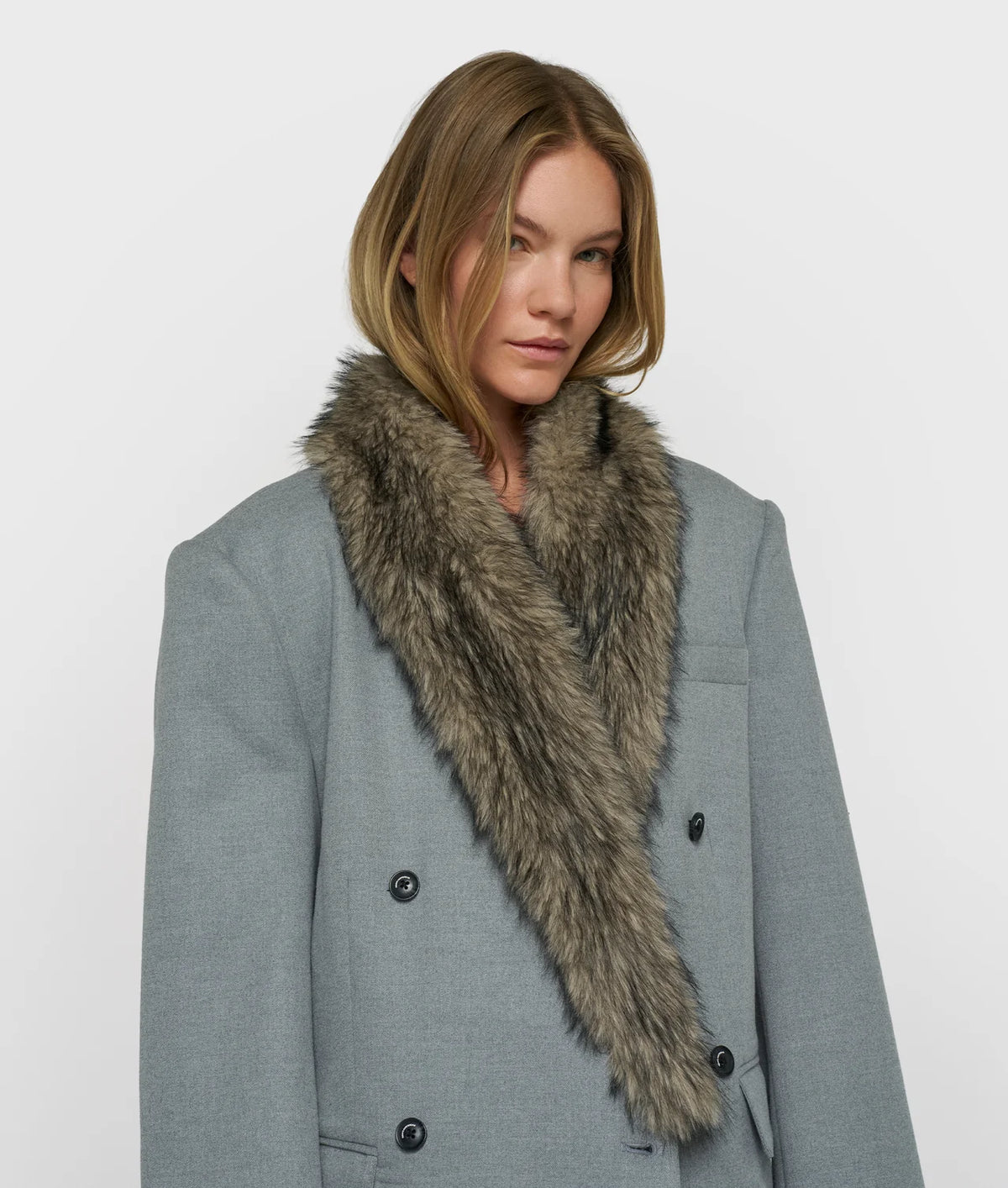 10DAYS AMSTERDAM Two Tone Fluffy Schal