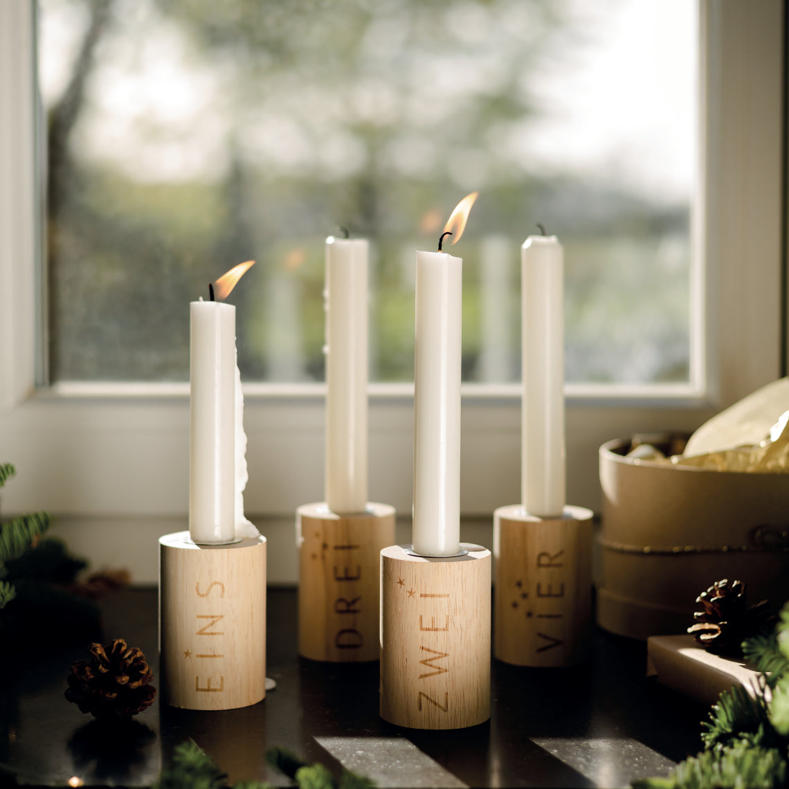 RAEDER DESIGN Adventslicht Set aus 4