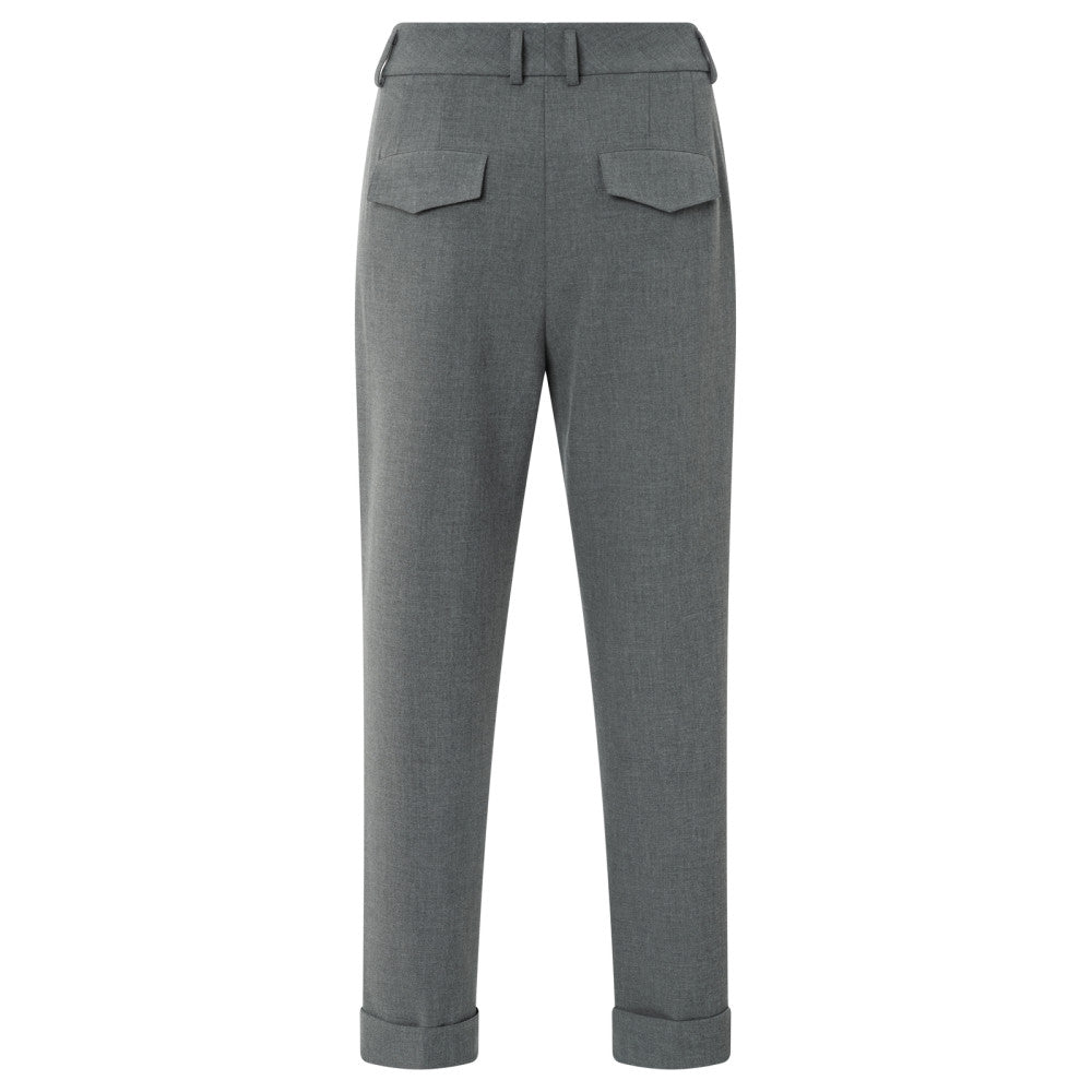 YAYA Hose mit hohem Bund Black Oyster Melange