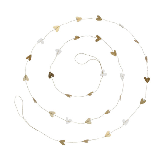 BASTION COLLECTIONS White & Golden Hearts