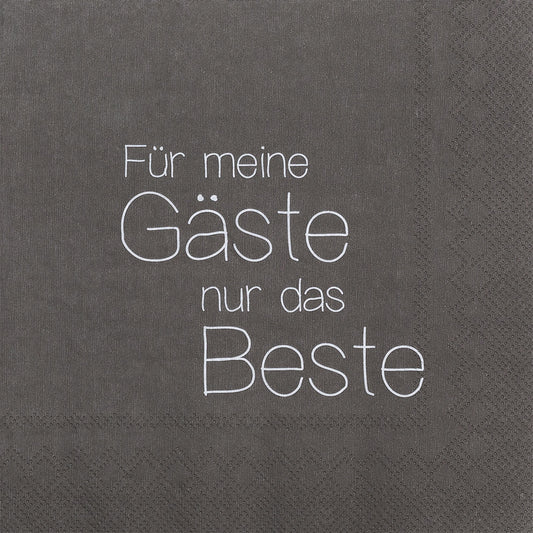 RAEDER DESIGN Papierservietten Für meine Gäste nur das Beste