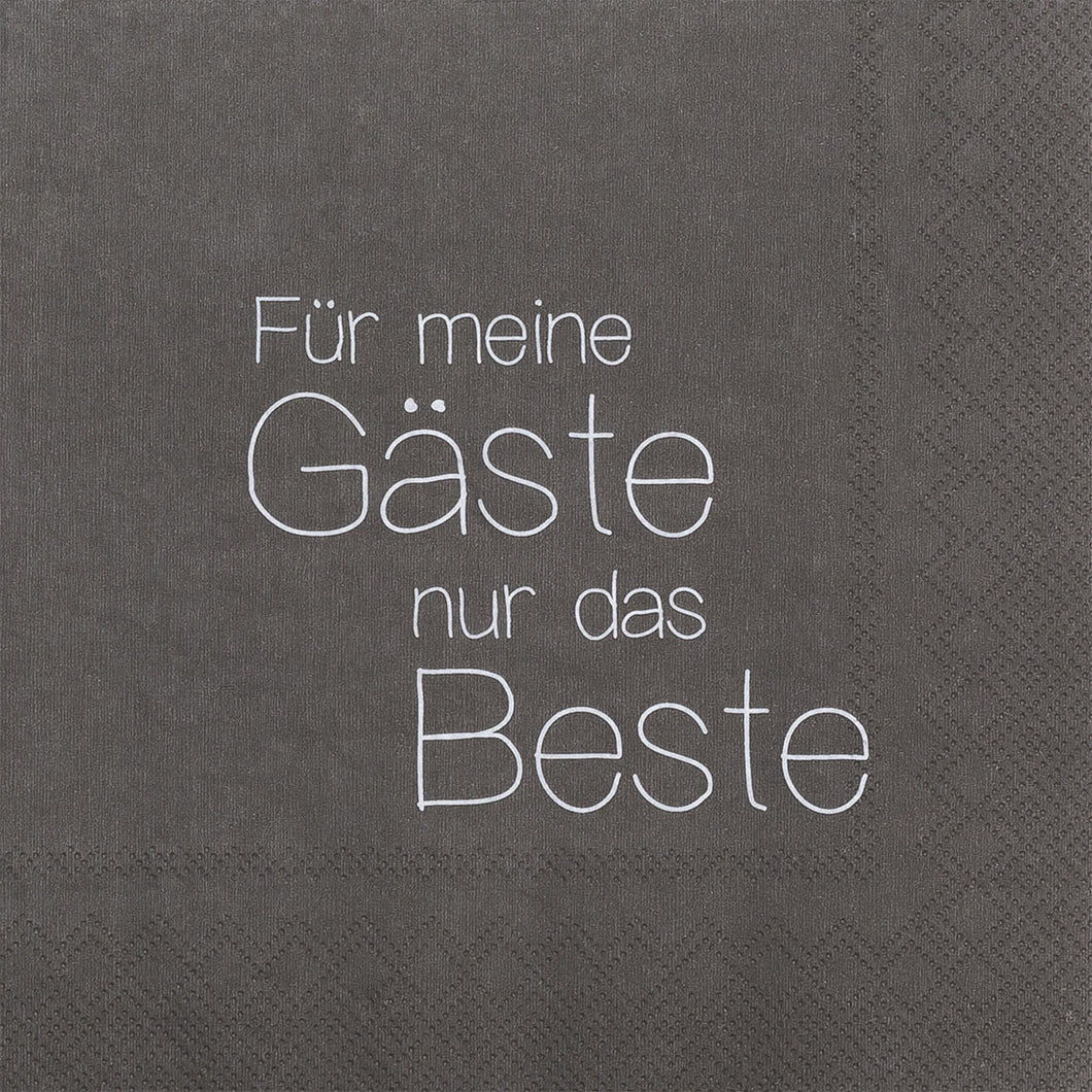 RAEDER DESIGN Papierservietten Für meine Gäste nur das Beste