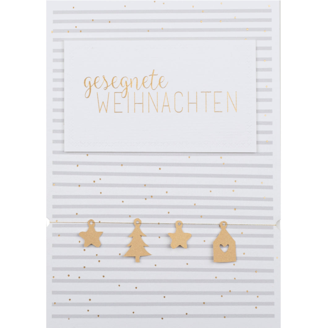 RAEDER DESIGN Anhängerkarte Gesegnete Weihnachten