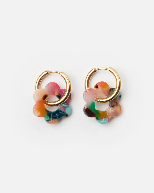 KURAGE GINZA Duo Creolen Baby Fleurette Confetti