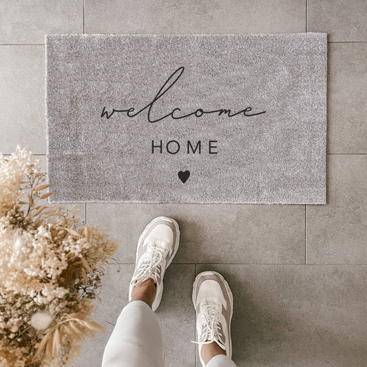 EULENSCHNITT Waschbare Fussmatte Welcome Home