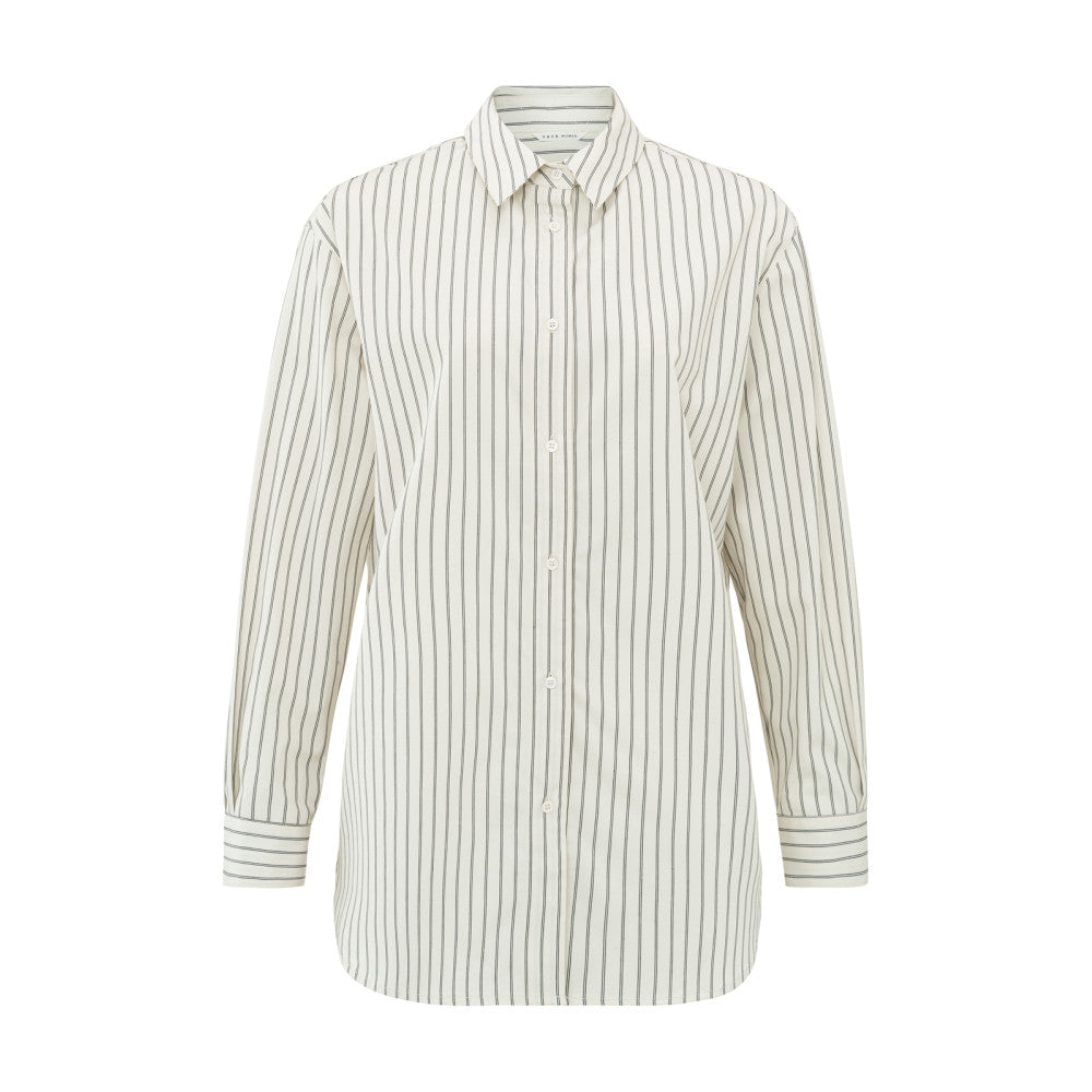 YAYA Gestreifte Bluse Chalk White