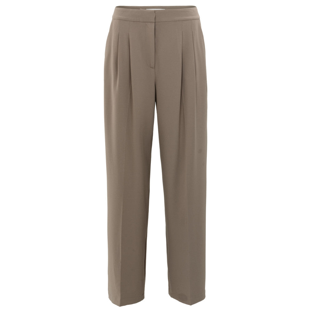 YAYA Hose mit weitem Bein und Bundfalten