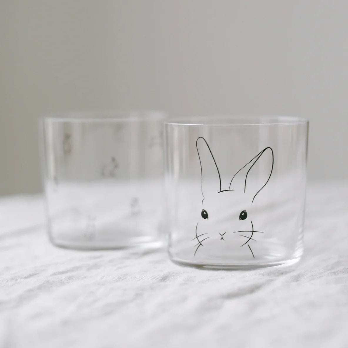 EULENSCHNITT Trinkglas Hase