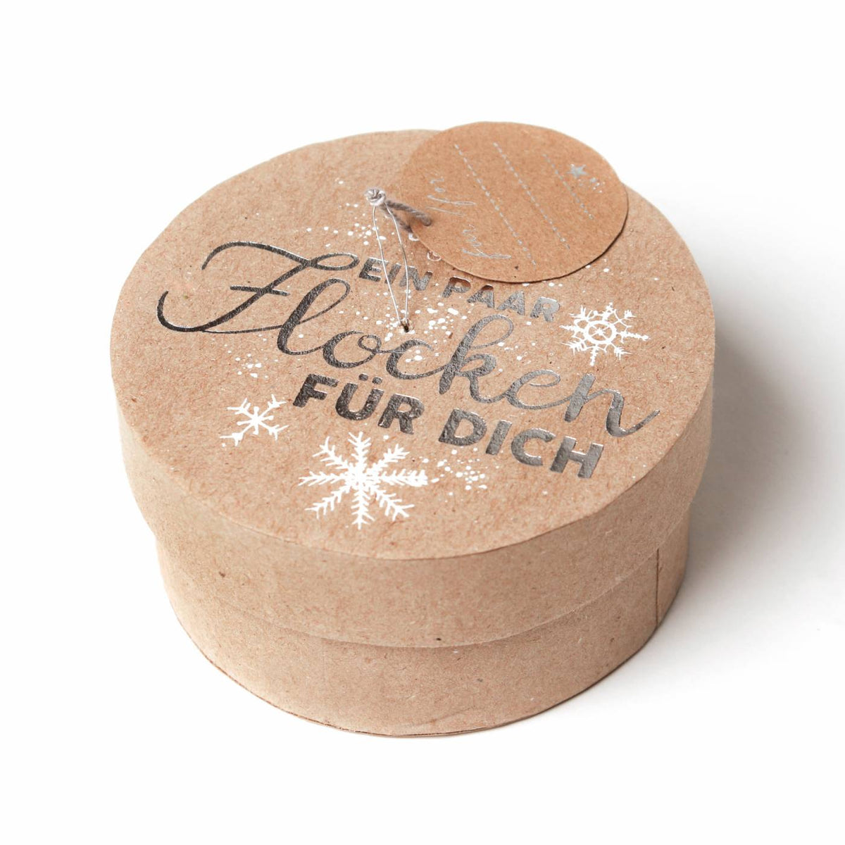 GOOD OLD FRIENDS Winter Geldgeschenkdose. Ein paar Flocken