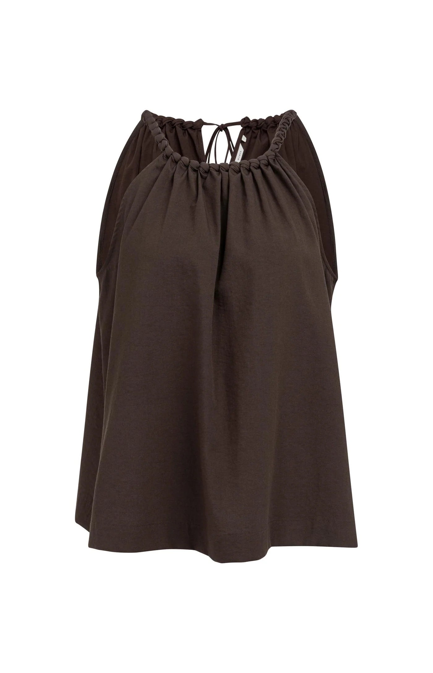 YAYA Trägertop mit geflochtener Neckline - Aubergine Purple