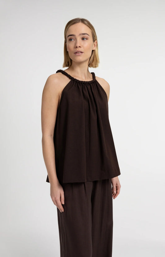 YAYA Trägertop mit geflochtener Neckline