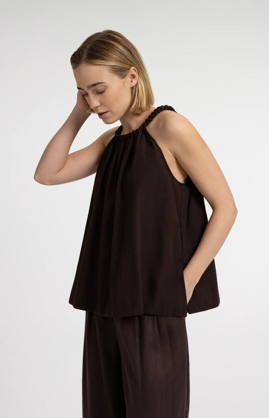 YAYA Trägertop mit geflochtener Neckline