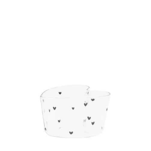 BASTION COLLECTIONS Glasschale S Herzchen Allover