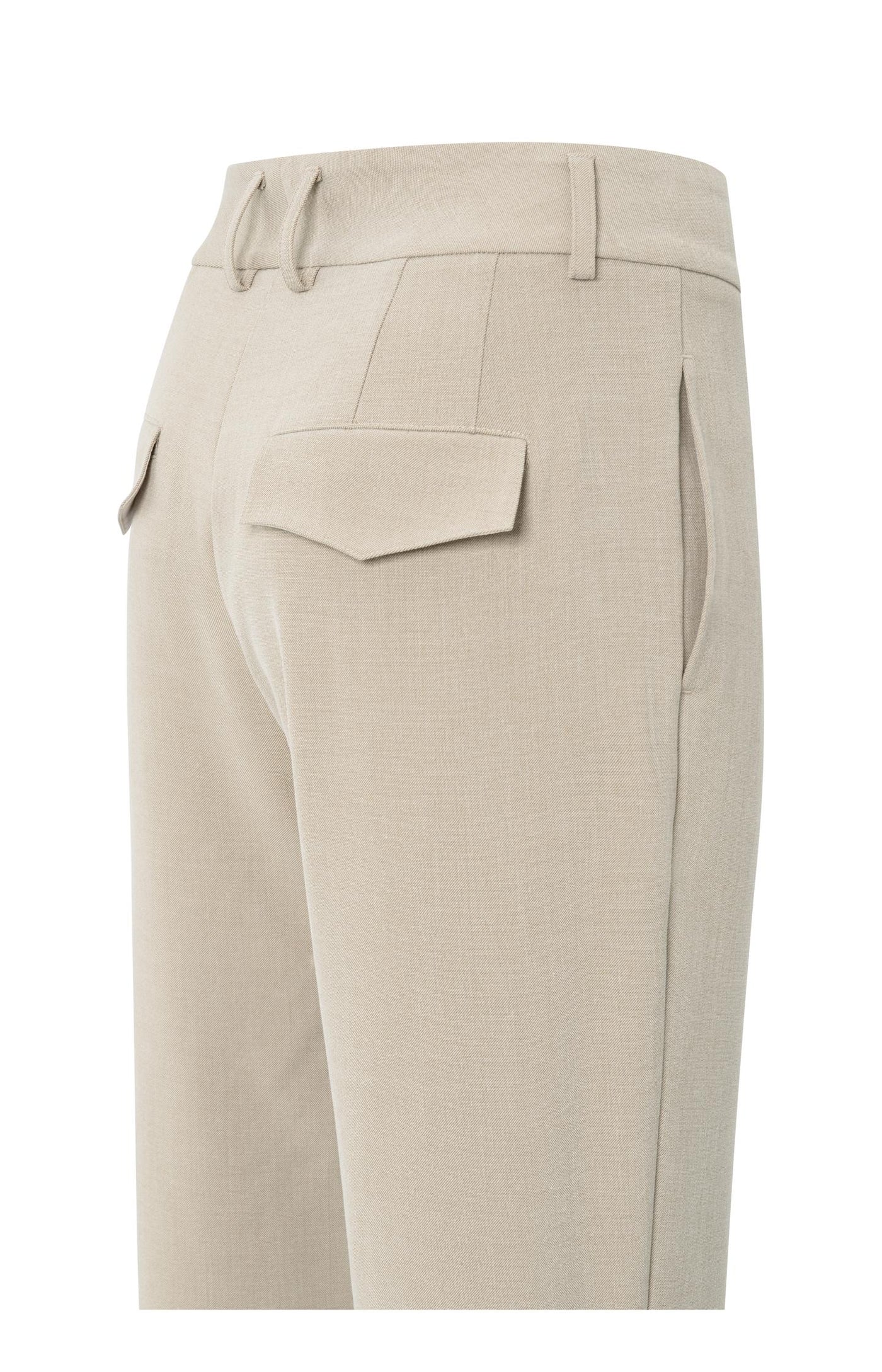 YAYA Hose mit hohem Bund und Umschlag