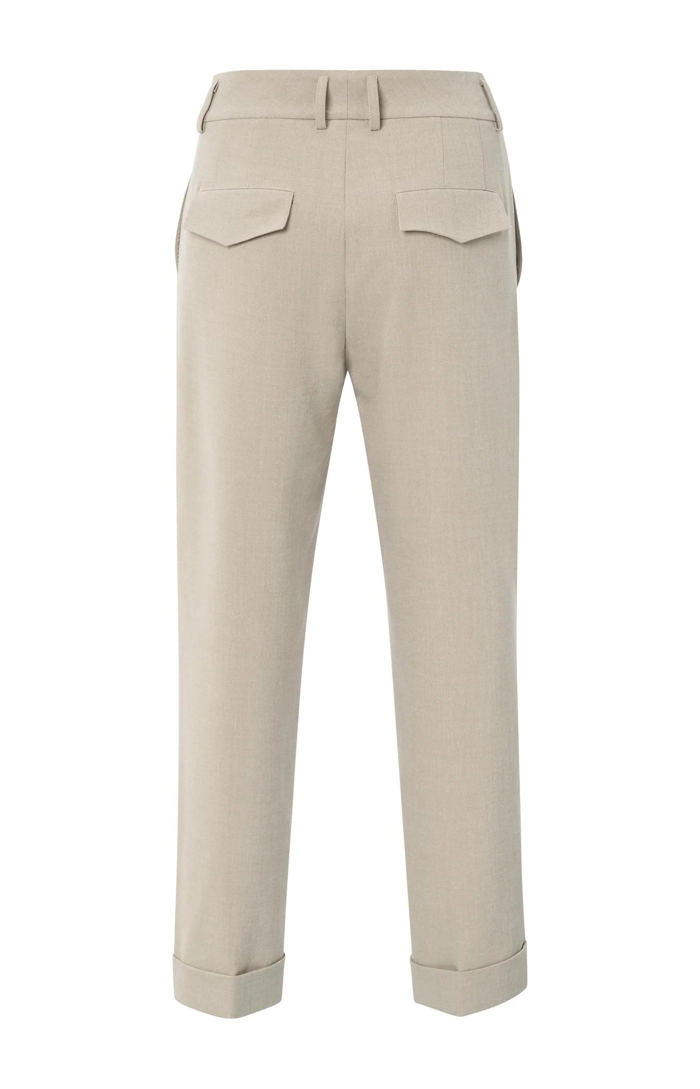 YAYA Hose mit hohem Bund und Umschlag