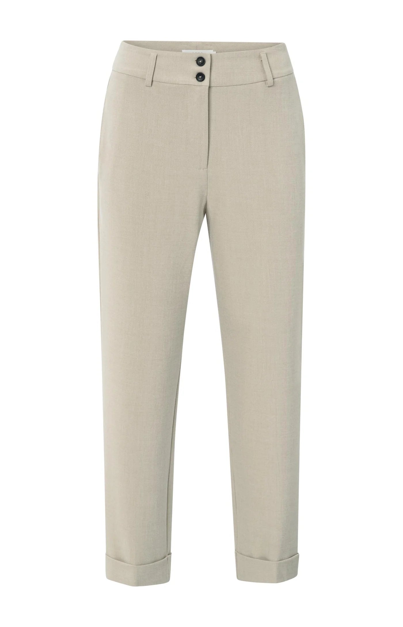 YAYA Hose mit hohem Bund und Umschlag