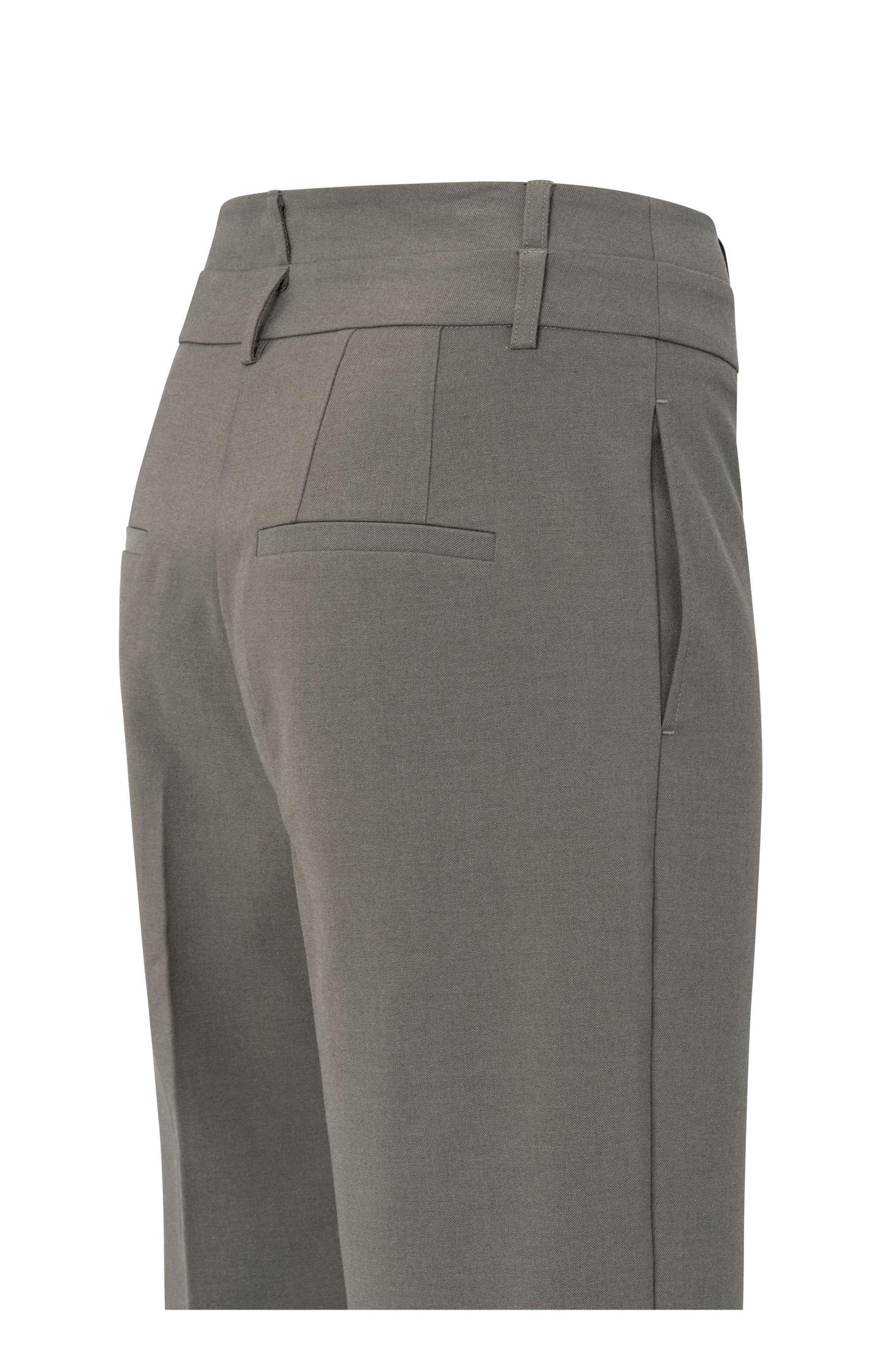 YAYA Hose mit doppelten Bund Dark Taupe