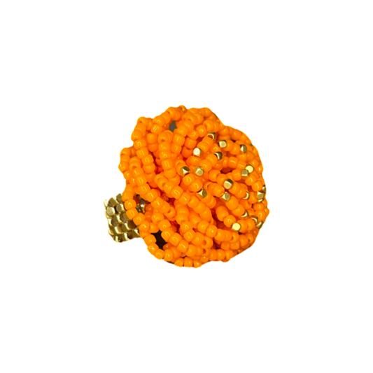 IBU Jewels Ring Rose Hermes Orange RZ09