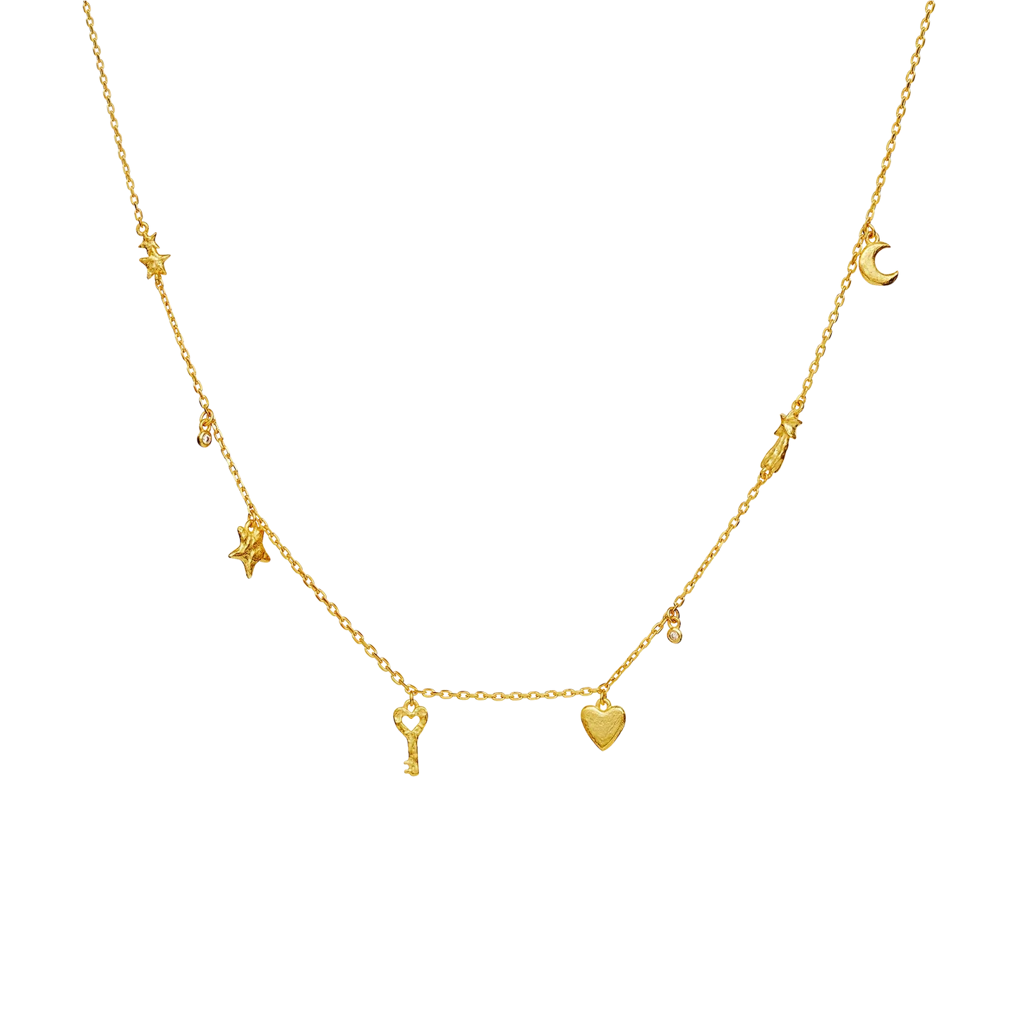 MAANESTEN Idra Halskette Gold