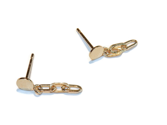 GNOES AMSTERDAM Ohrstecker Paperclip Chain EBS1939