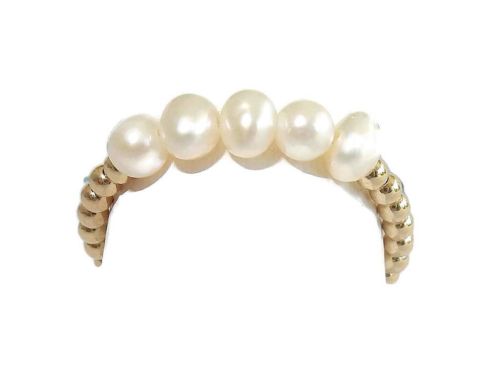 GNOES AMSTERDAM Flexring 5 Pearls Gold RFP2008