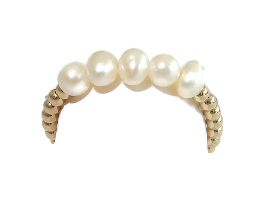GNOES AMSTERDAM Flexring 5 Pearls Gold RFP2008