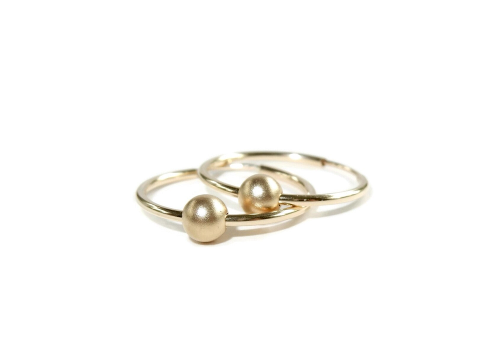 GNOES AMSTERDAM Creolen Endless Hoops Pearl Gold