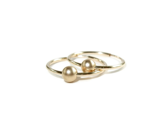 GNOES AMSTERDAM Creolen Endless Hoops Pearl Gold