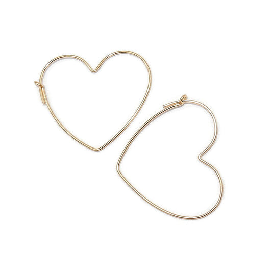 GNOES AMSTERDAM Creolen Heart in 2 Größen Gold