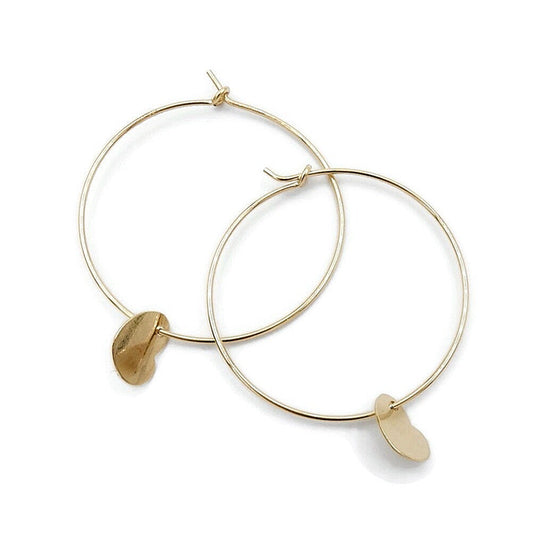 GNOES AMSTERDAM Creolen Heartcharm Gold