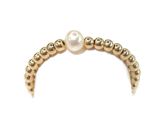 GNOES AMSTERDAM Flexring 2 mm Pearl Gold