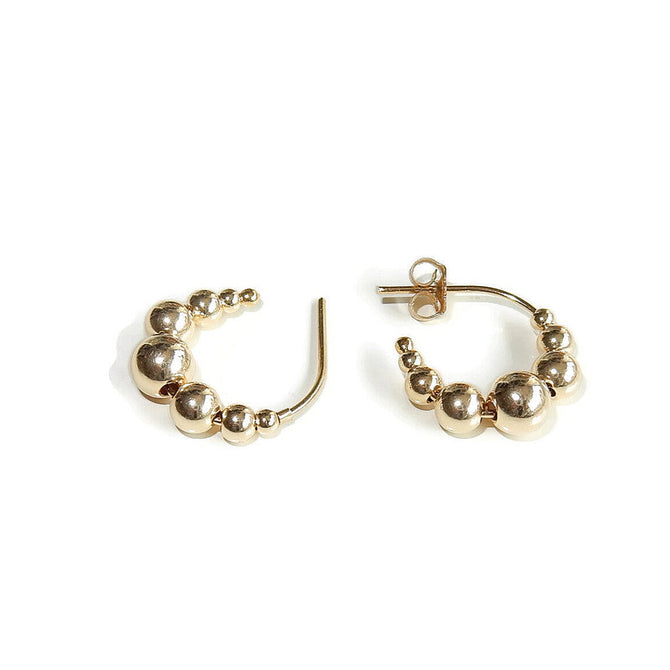 GNOES AMSTERDAM Creolen Beads EB3017 Gold