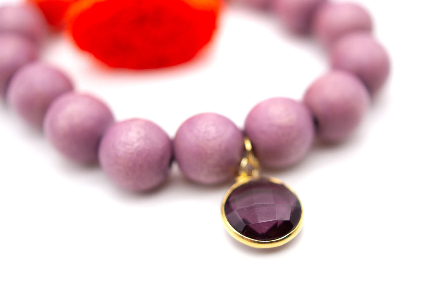 SCHMÜCKSTÜCK Mala Single Armband Purple Fire