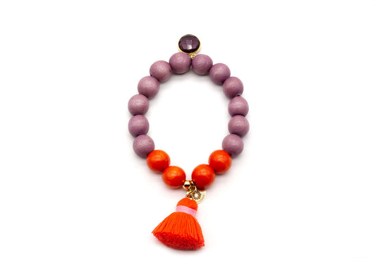 SCHMÜCKSTÜCK Mala Single Armband Purple Fire