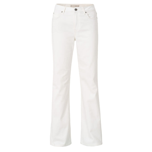 YAYA Jeans mit weitem Bein Offwhite