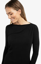 Lade das Bild in den Galerie-Viewer, YAYA Pullover Jersey-Oberteil mit Plisseedetails
