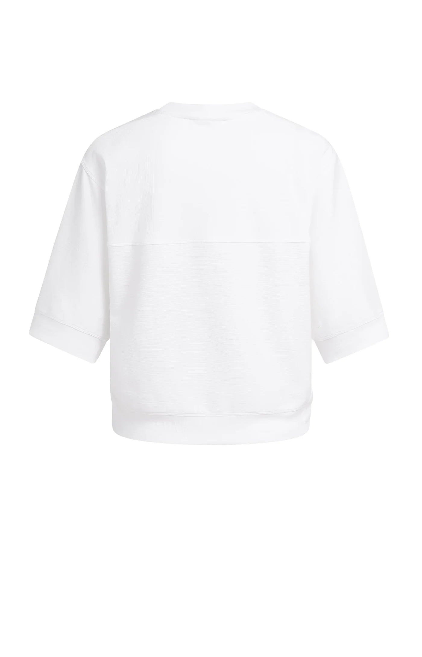 YAYA Jersey Kurzarmshirt Pure White